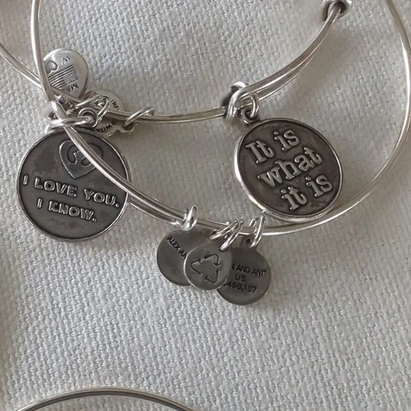 Alex and Ani bracelet 9 totel - Picture 4 of 10
